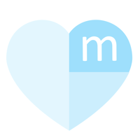 course icon - a patchwork heart with the initial m