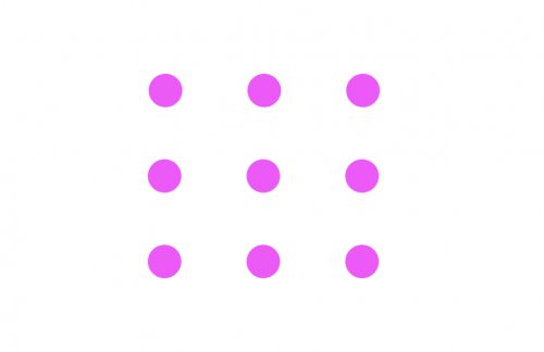 a grid of 9 dots